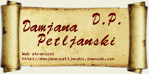 Damjana Petljanski vizit kartica